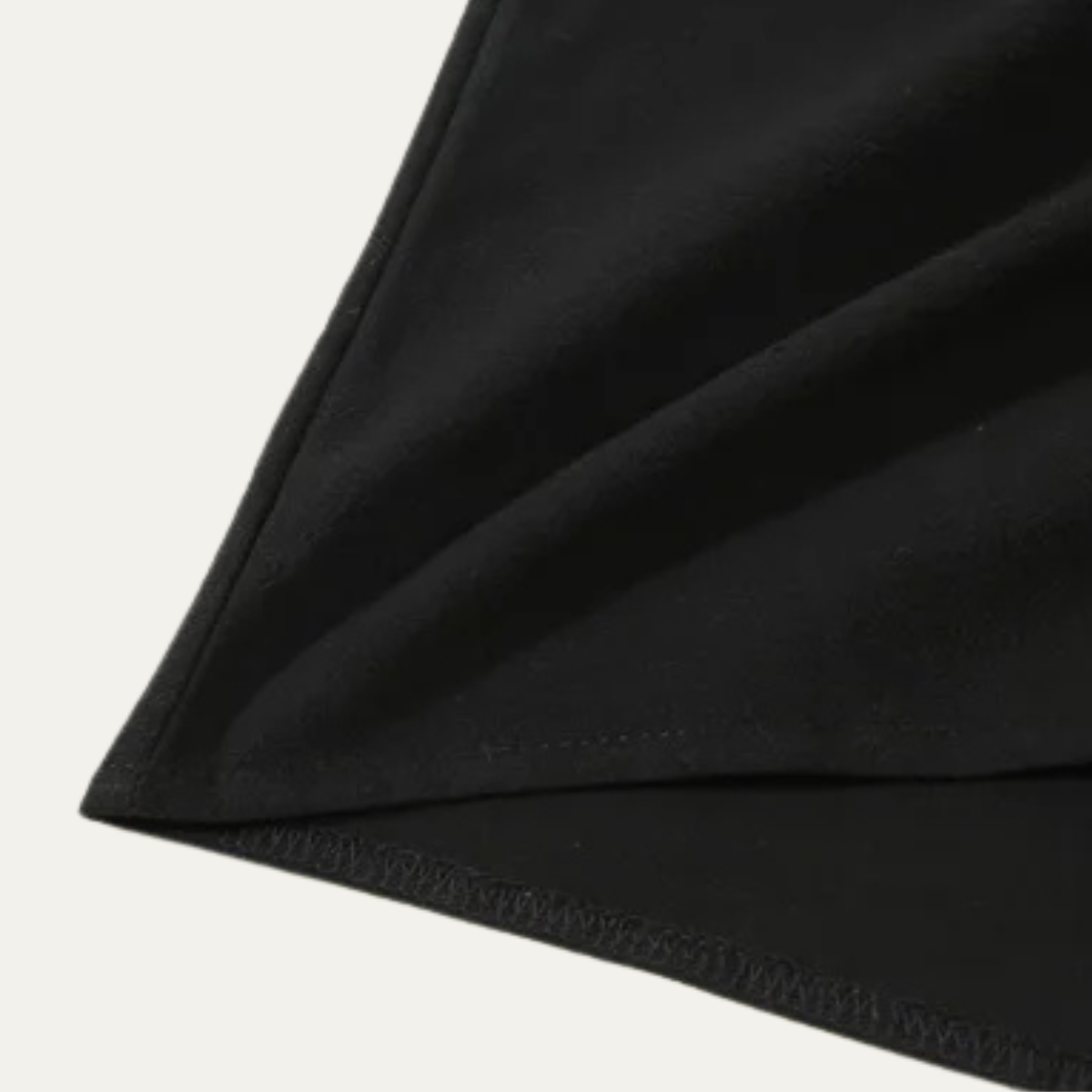 Kai | Men's Linen Lounge Set Black Short Sleeve