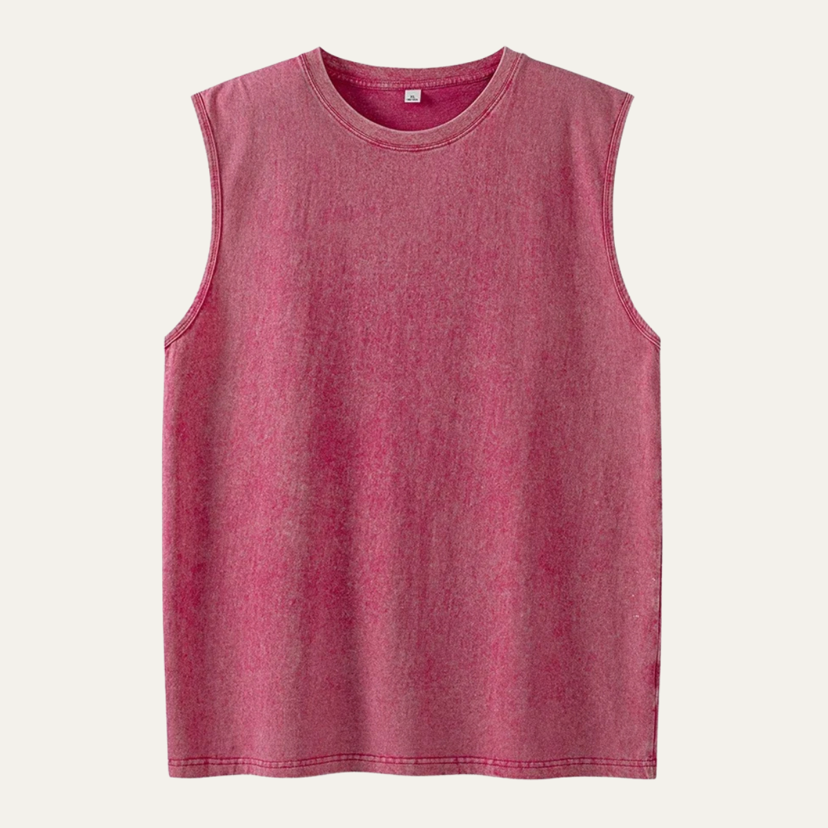 Axel | Men's Vintage Washed Sleeveless Tank Top Charcoal