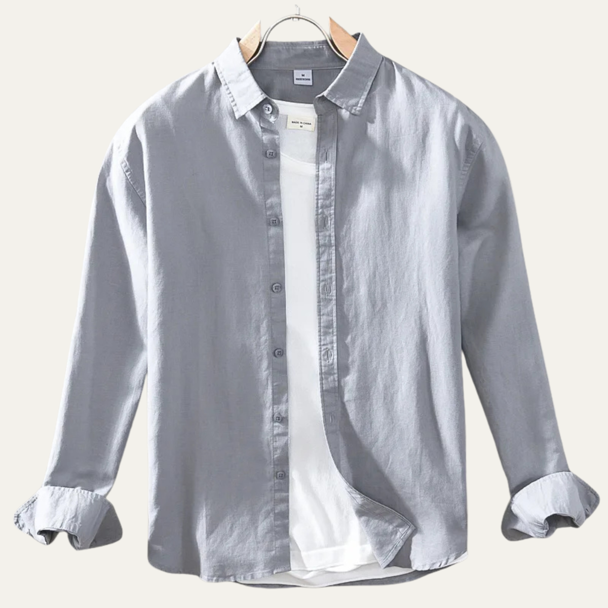 Blake | Men's Button Up Shirt White Long Sleeve