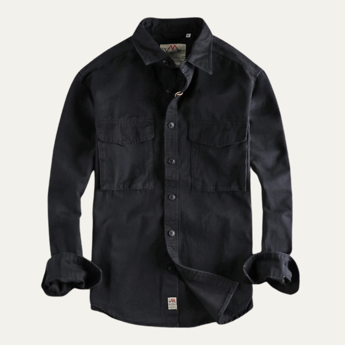 Axel | Men's Utility Canvas Shirt Jacket Tan