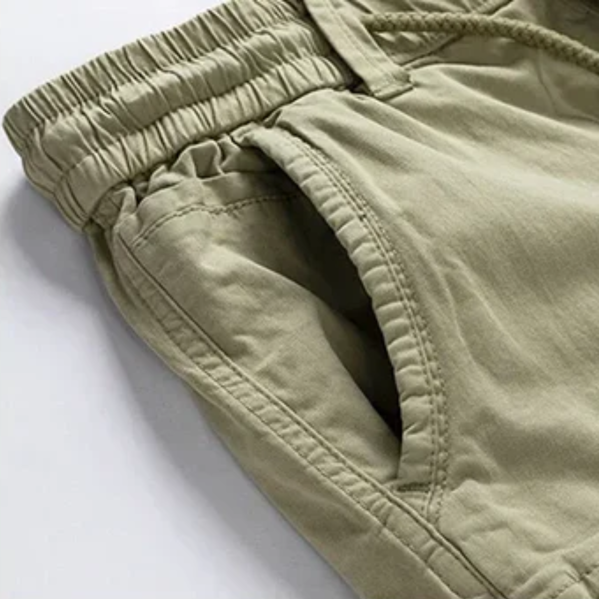 Callum | Men's Cargo Shorts Khaki Multiple Pockets