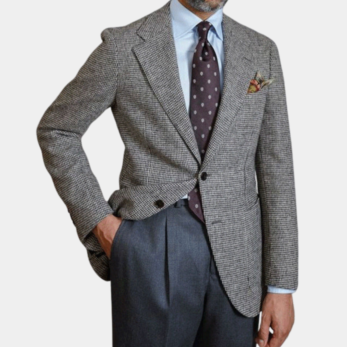 Hugo | Men's Check Blazer Navy White