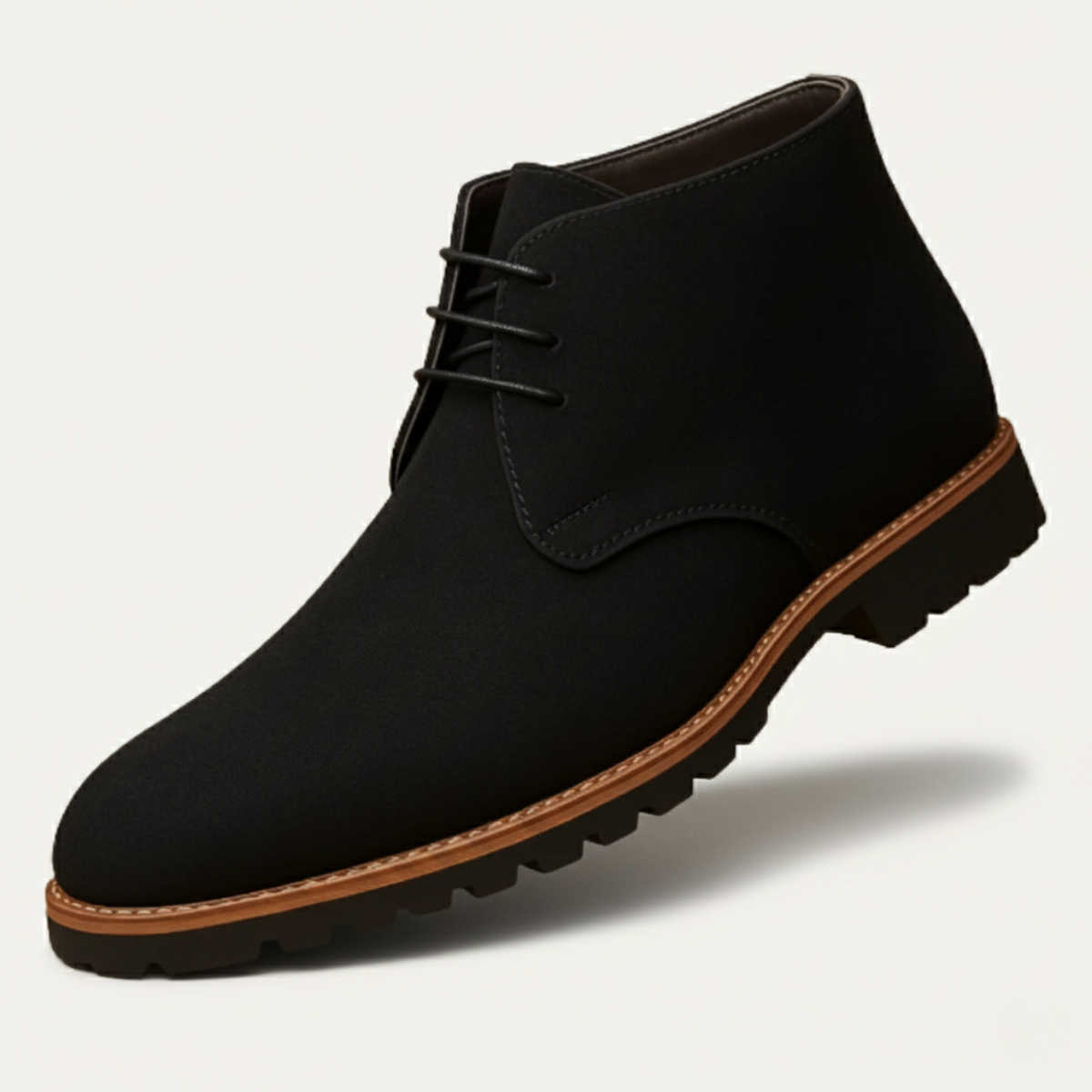 Beau | Men's Casual Suede Chukka Boots Navy