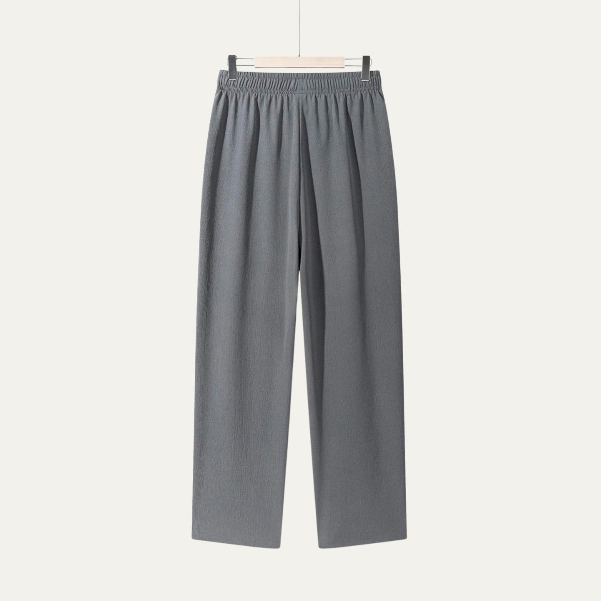 Callum | Men's Relaxed Linen Pants Gray Drawstring
