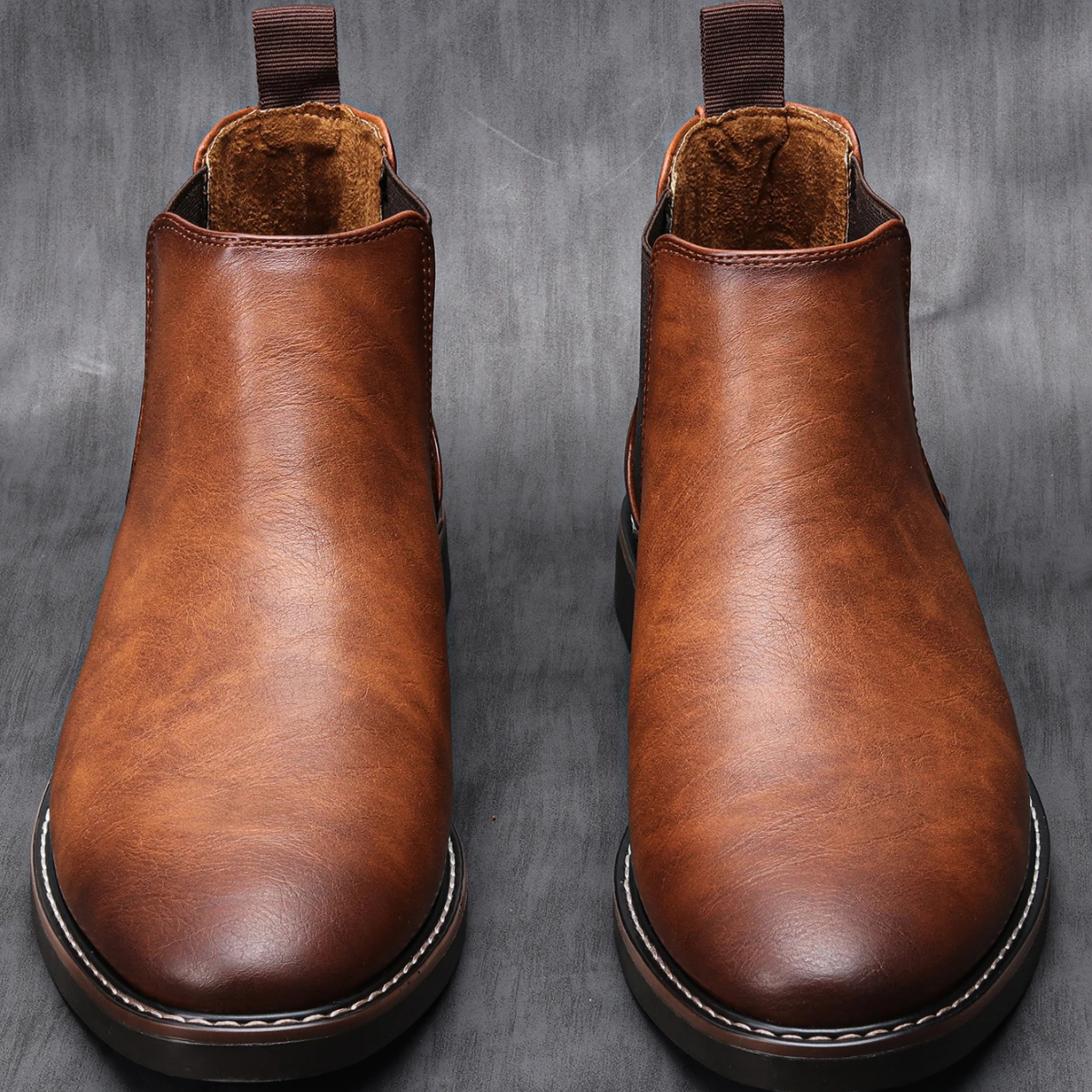 Bram | Men's Classic Leather Chelsea Boots Brown