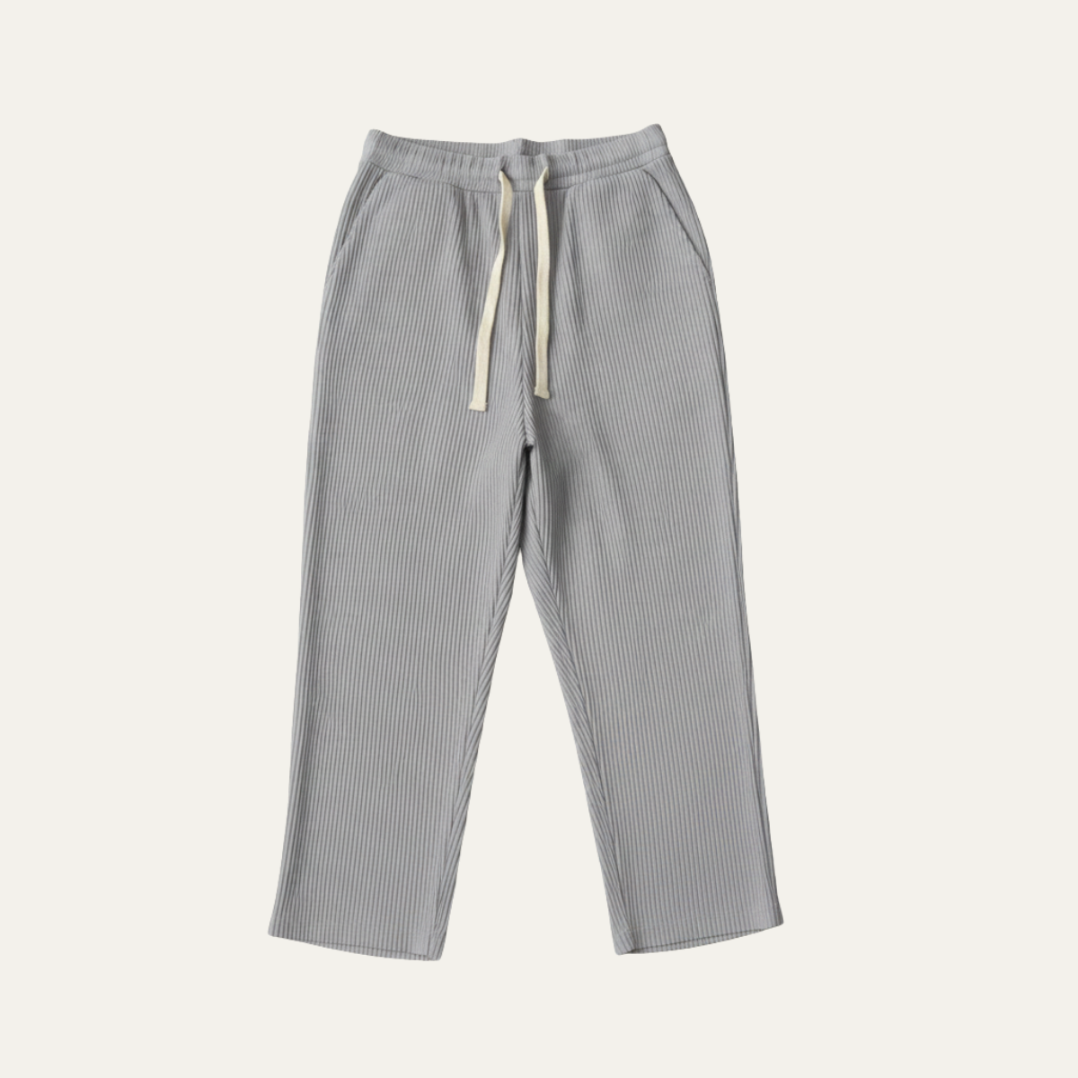 Rhys | Men's Casual Ribbed Lounge Pants Cream