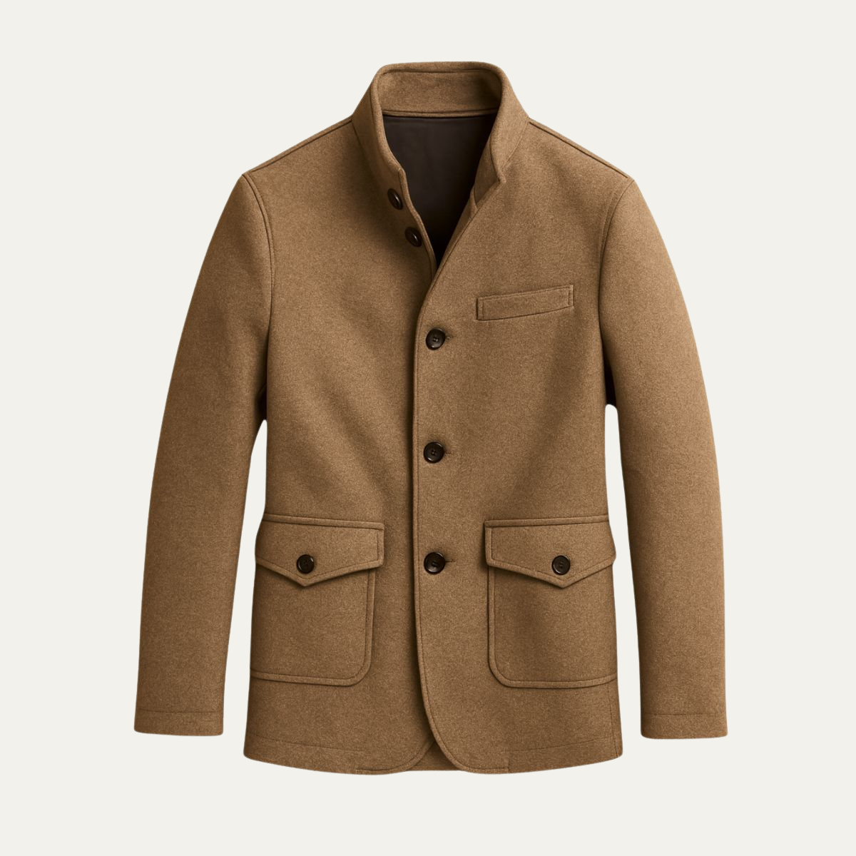 Sage | Men's Smart Casual Wool Coat Gray