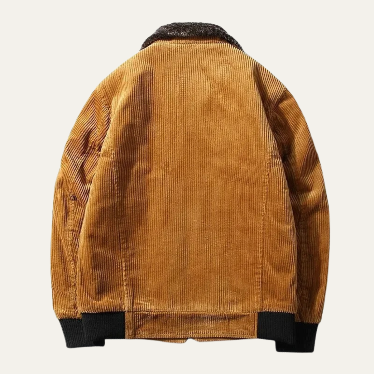 Axel | Men's Corduroy Jacket Camel Sherpa Lined