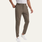 Dama Washington Axel men's slim fit dress pants taupe - front view