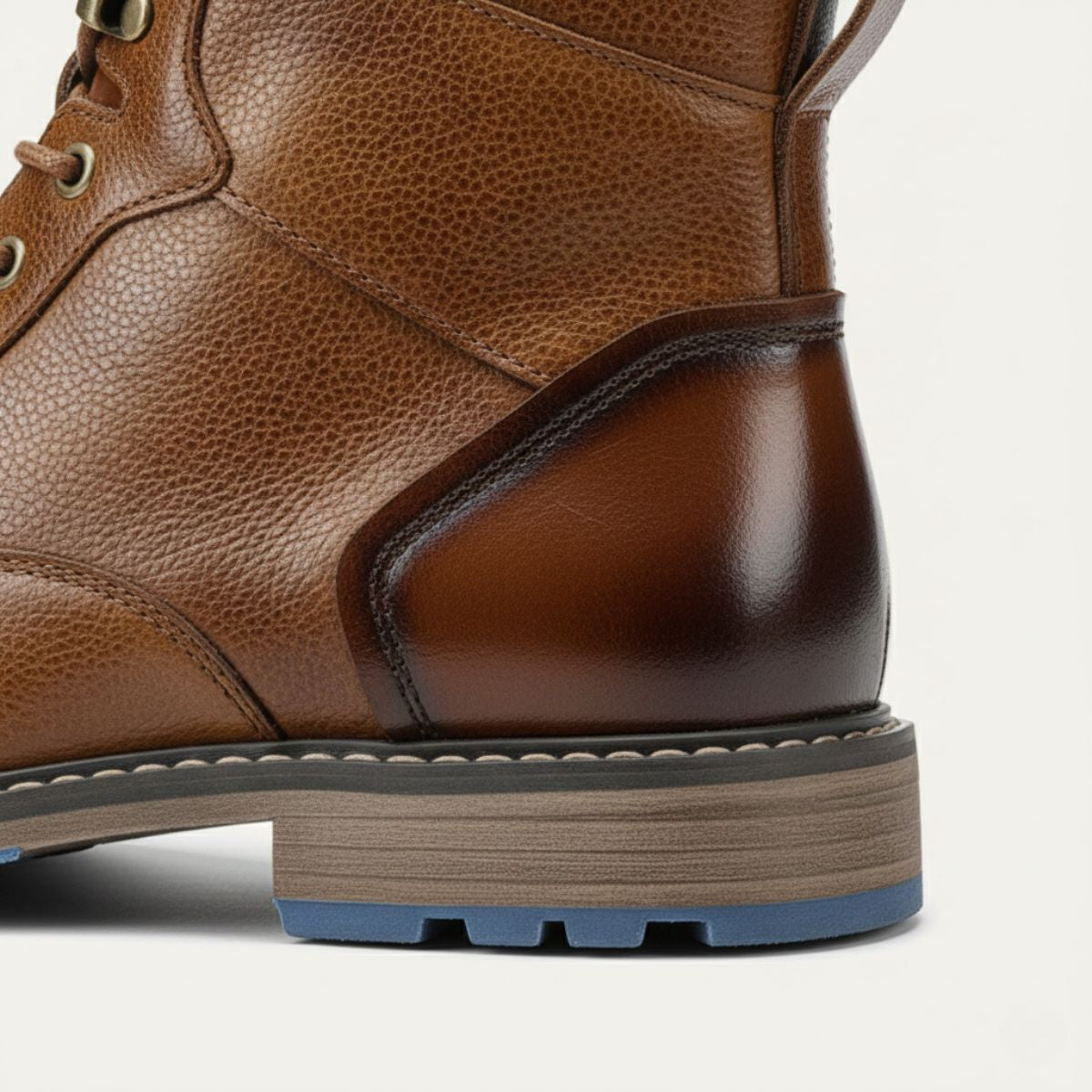 Voss | Men's Leather Work Boots Brown Lace Up