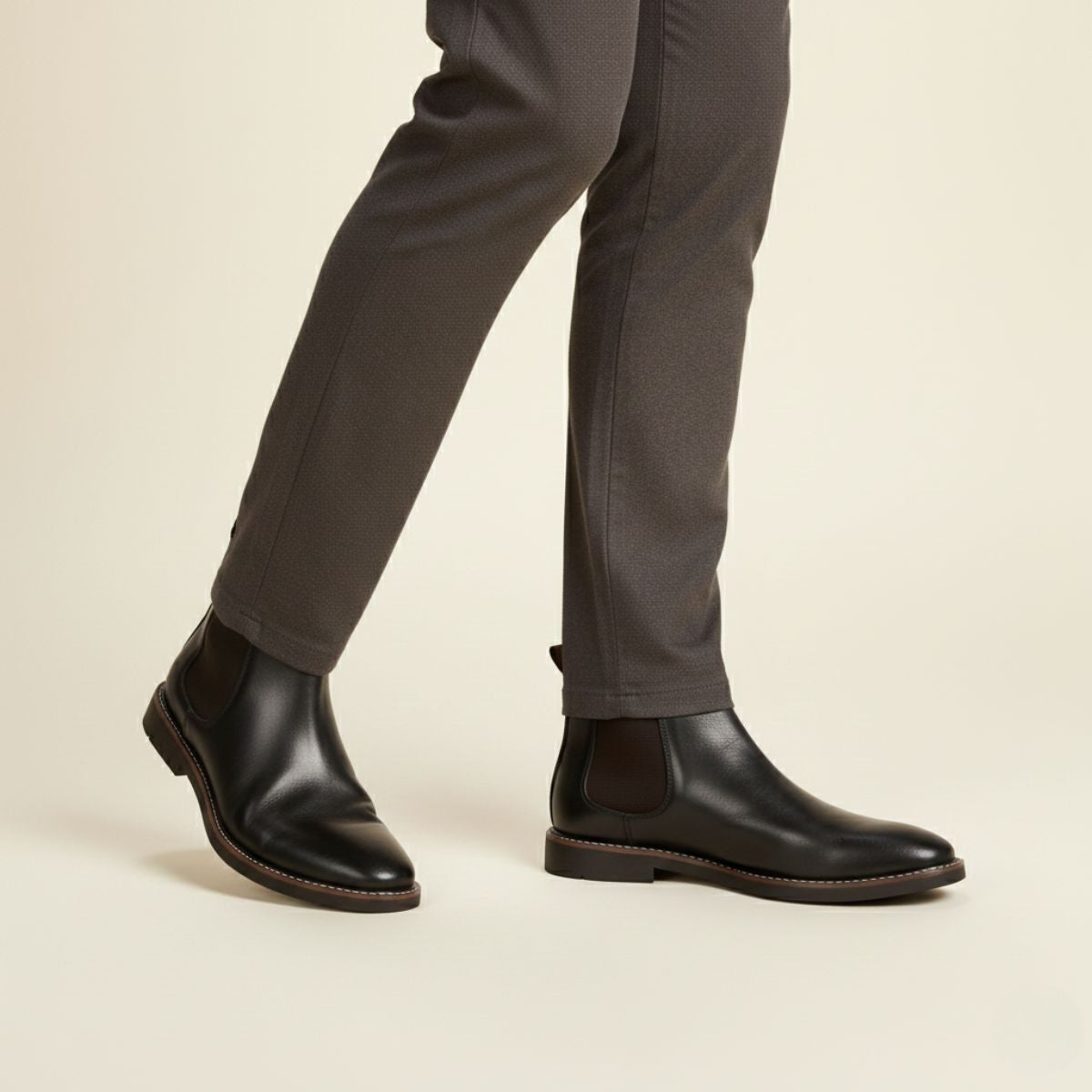 Bram | Men's Leather Chelsea Boots Brown