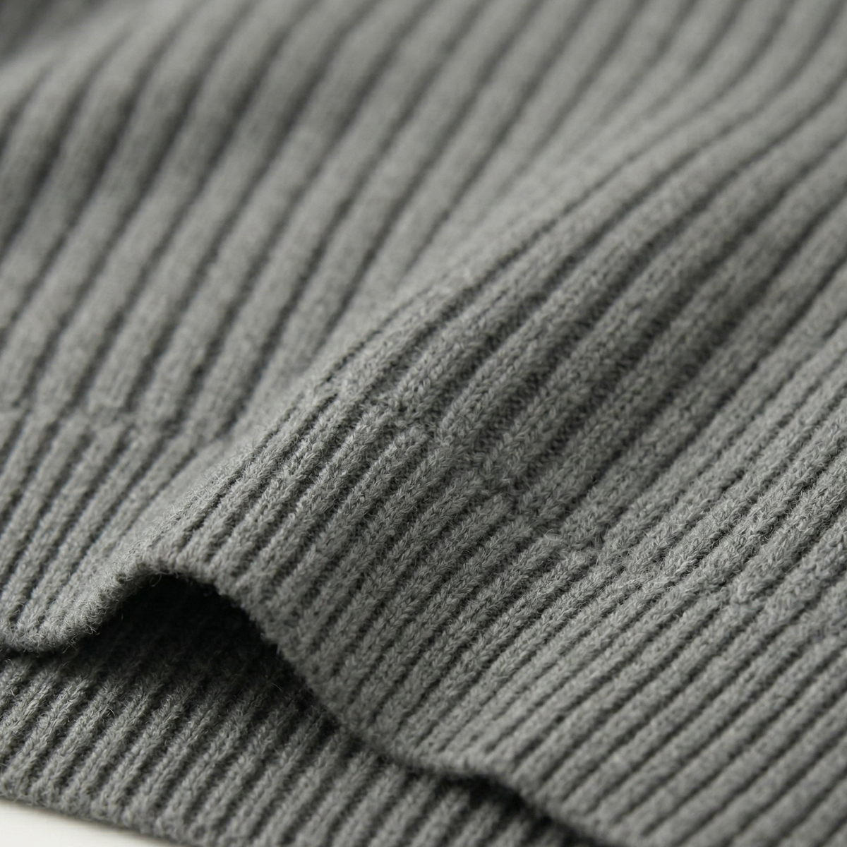 Jasper | Men's Turtleneck Ribbed Knit Sweater Gray