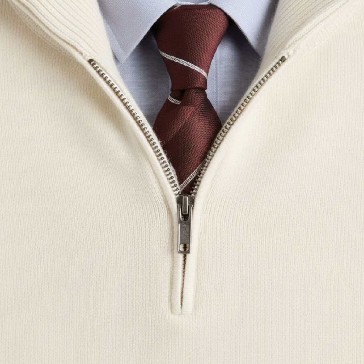 Voss | Men's Crew Neck Sweater Cream