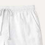 Dama Washington Lars men's linen pants white drawstring relaxed fit - view 16