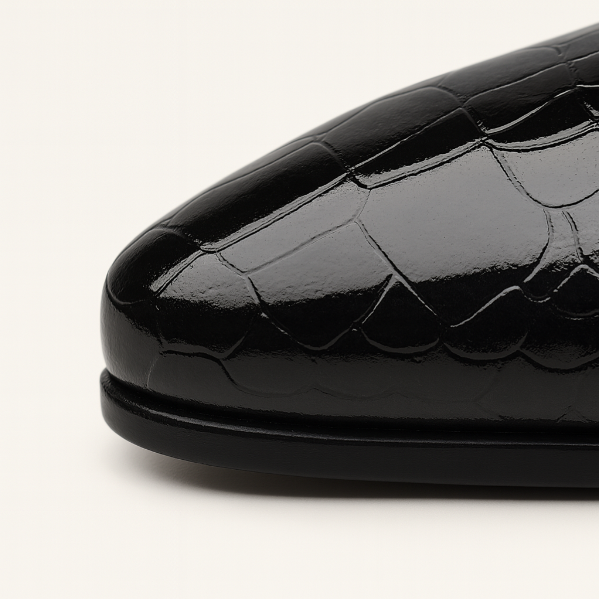 Oscar | Men's Patent Leather Pointed Toe Dress Shoes Black