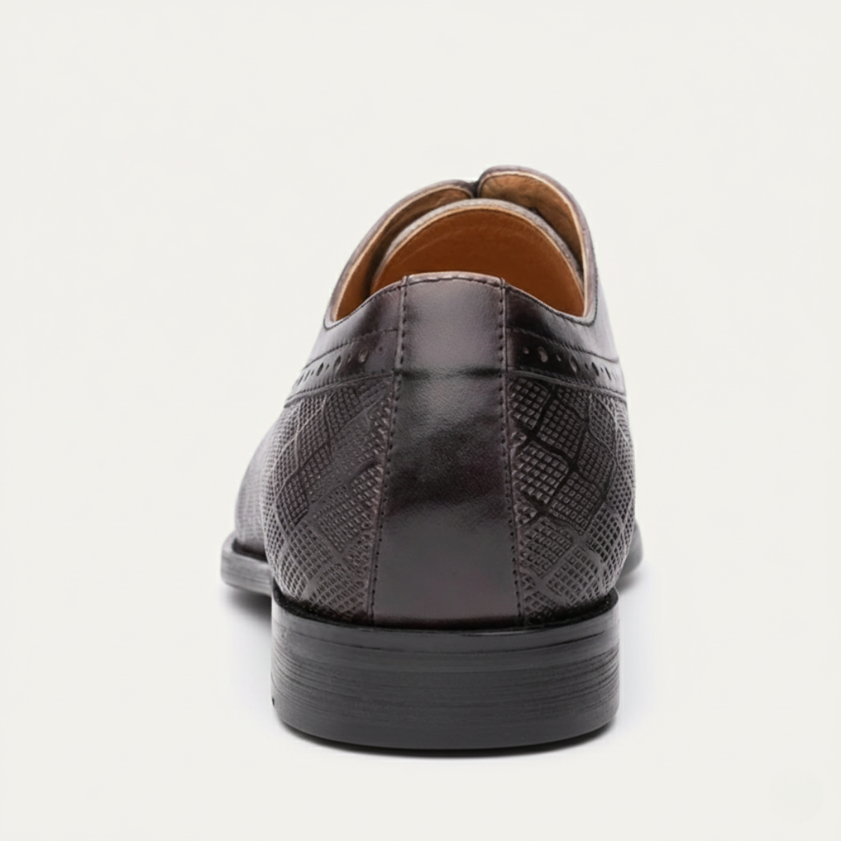 Rowan | Men's Black Leather Oxford Dress Shoe Lace Up