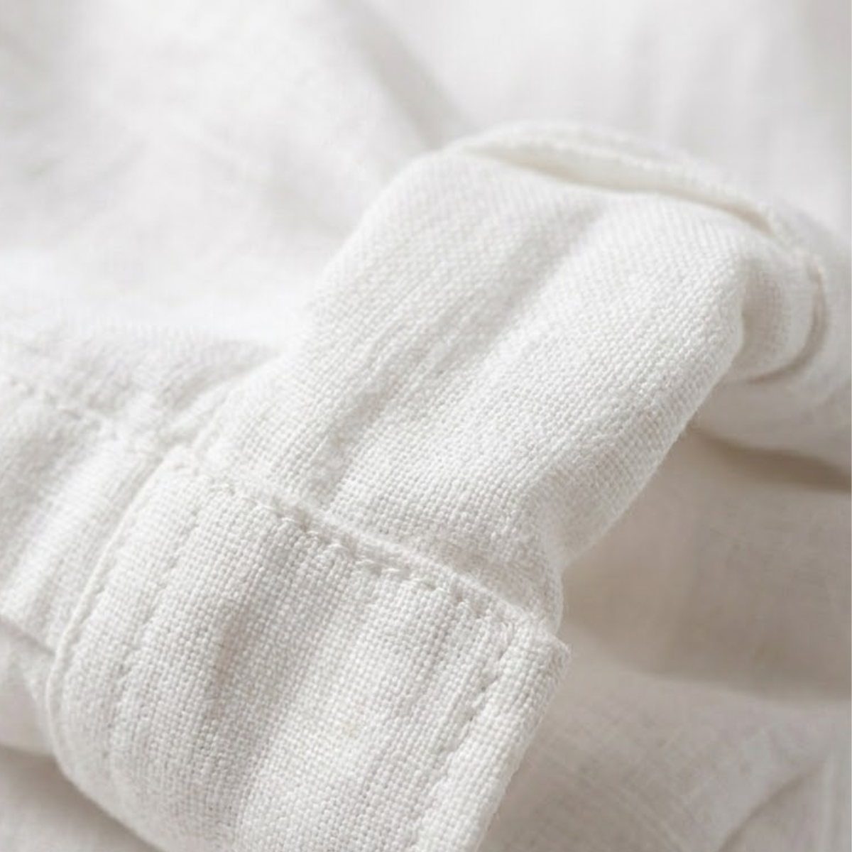 Bram | Men's Linen Button Up Shirt White Long Sleeve