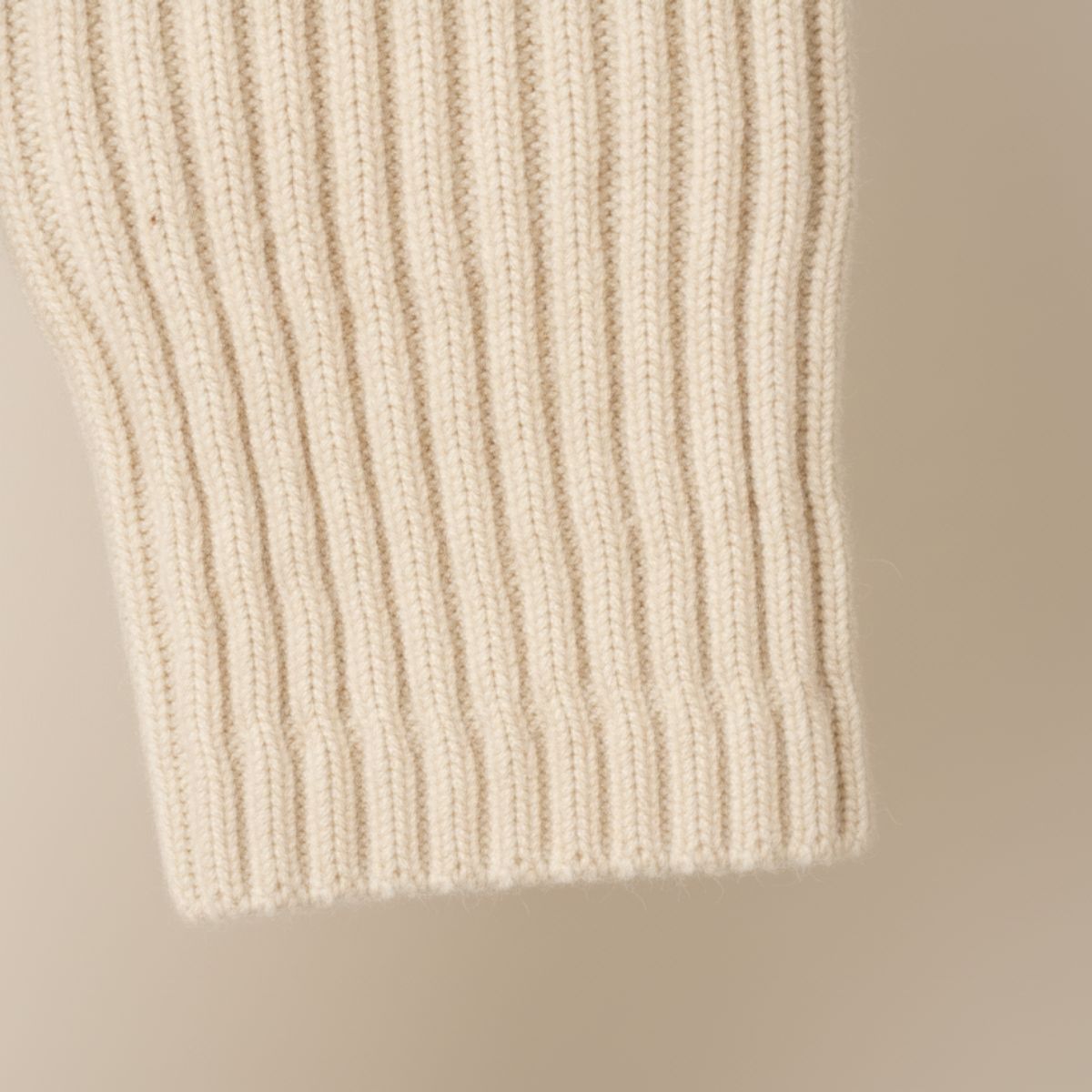 Arlo | Men's Turtleneck Sweater Cream Ribbed Knit