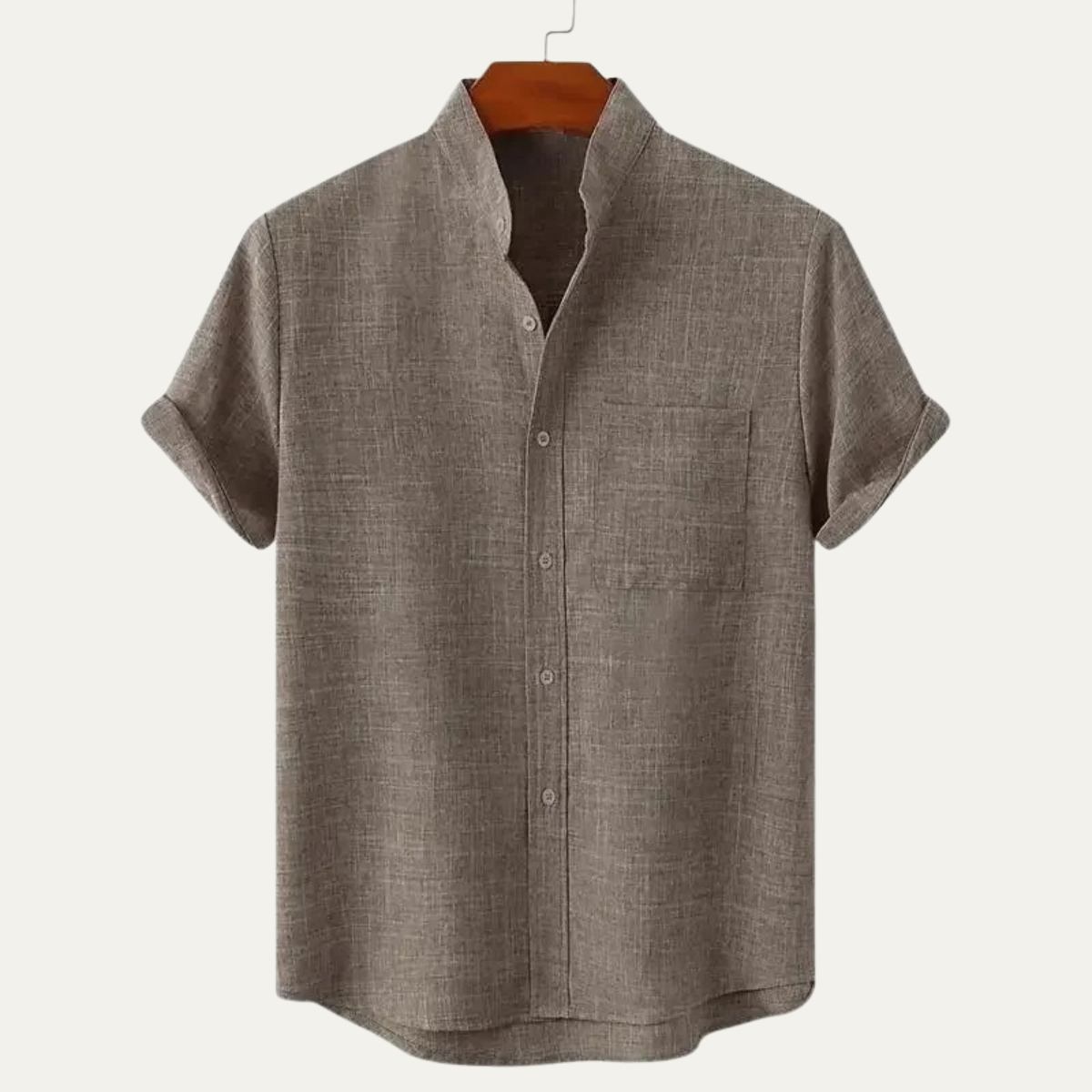 Axel | Men's Button Up Shirt Black Short Sleeve