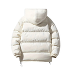 Dama Washington Ada women's puffer jacket black sherpa lined hood - view 4