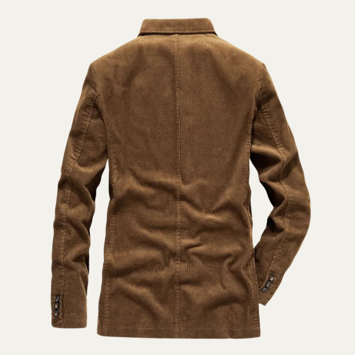 Beau | Men's Casual Corduroy Blazer Brown Button Up