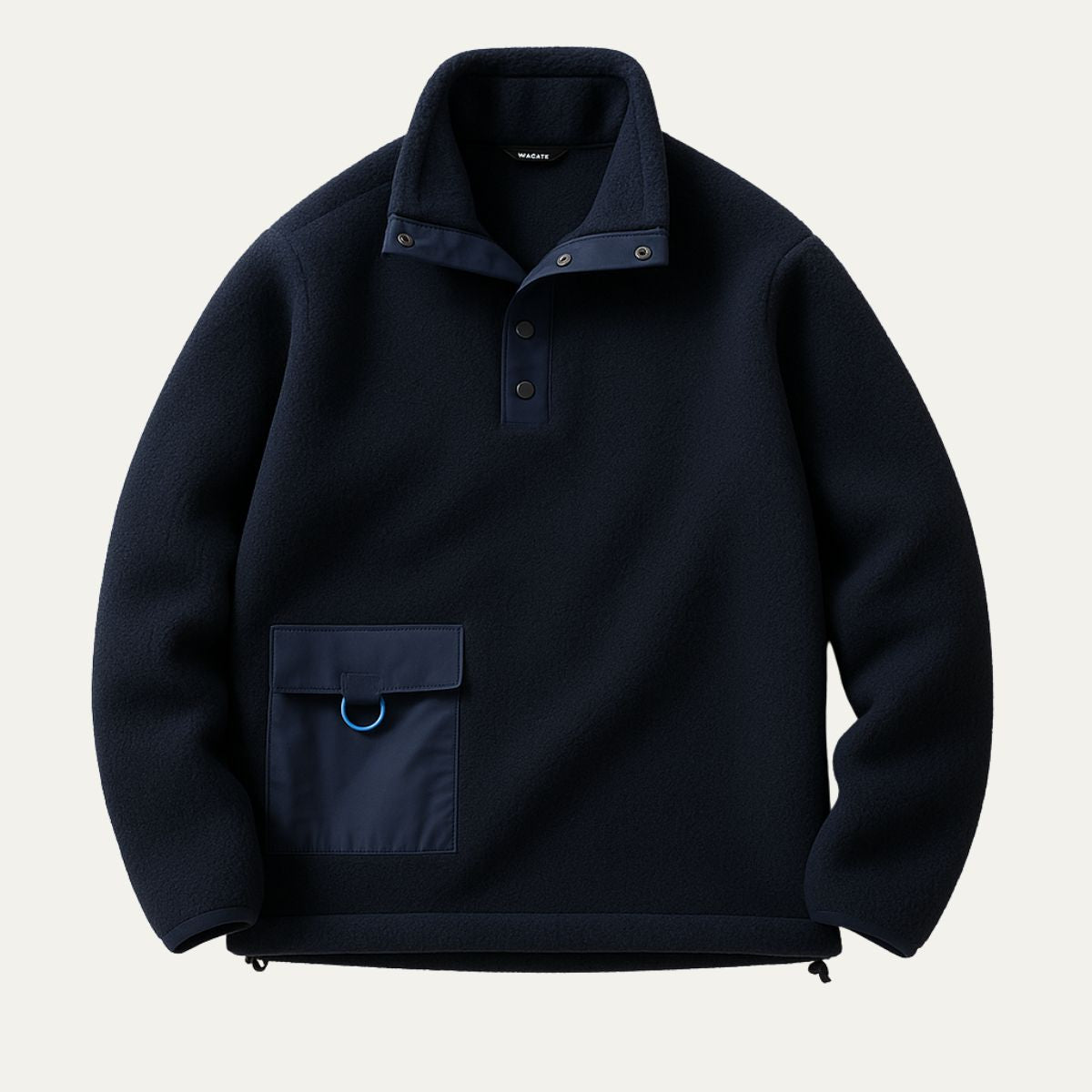 Elise | Men's Quarter Zip Sweater Olive Green Cargo Pocket