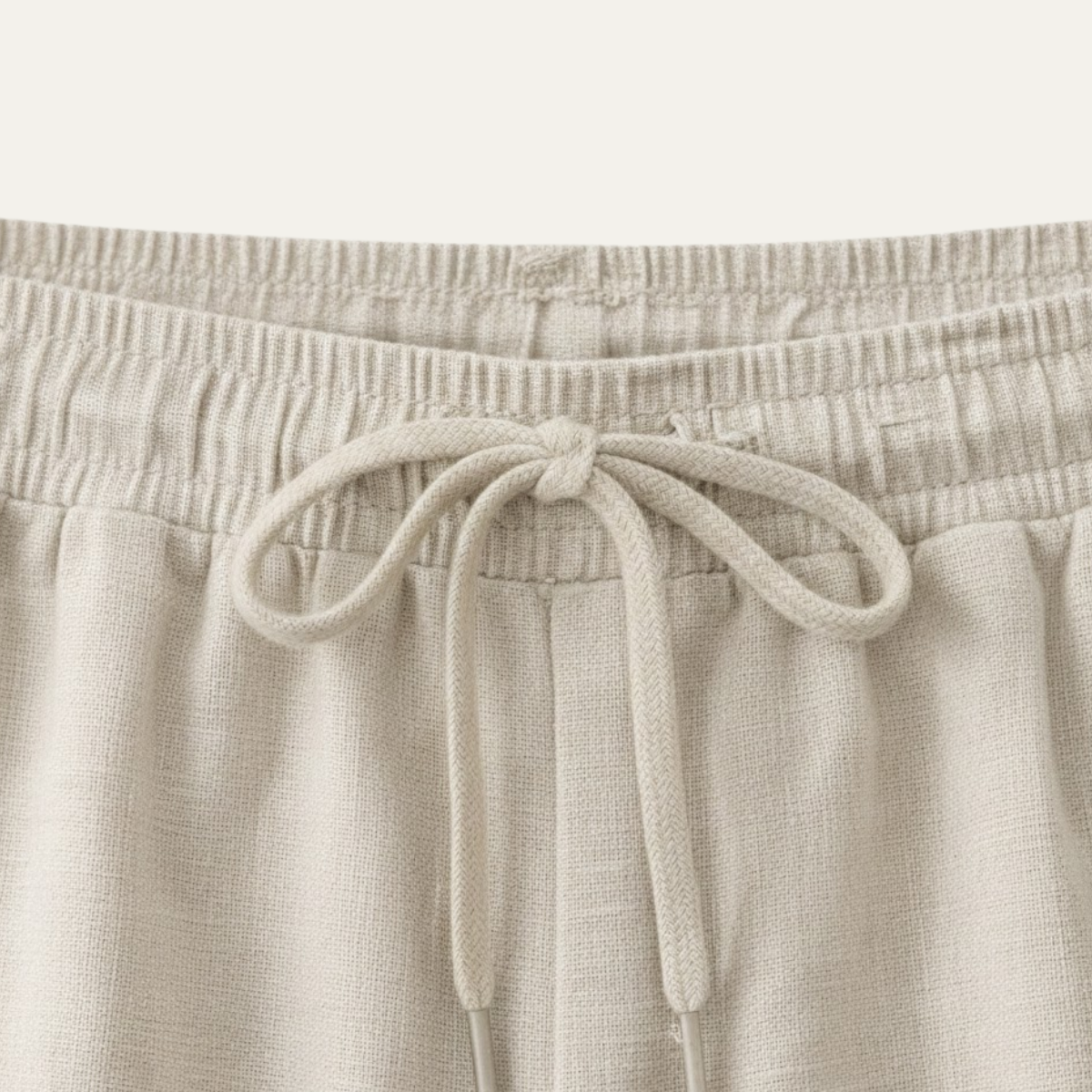 Wade | Men's Relaxed Linen Button Up Shirt Cream