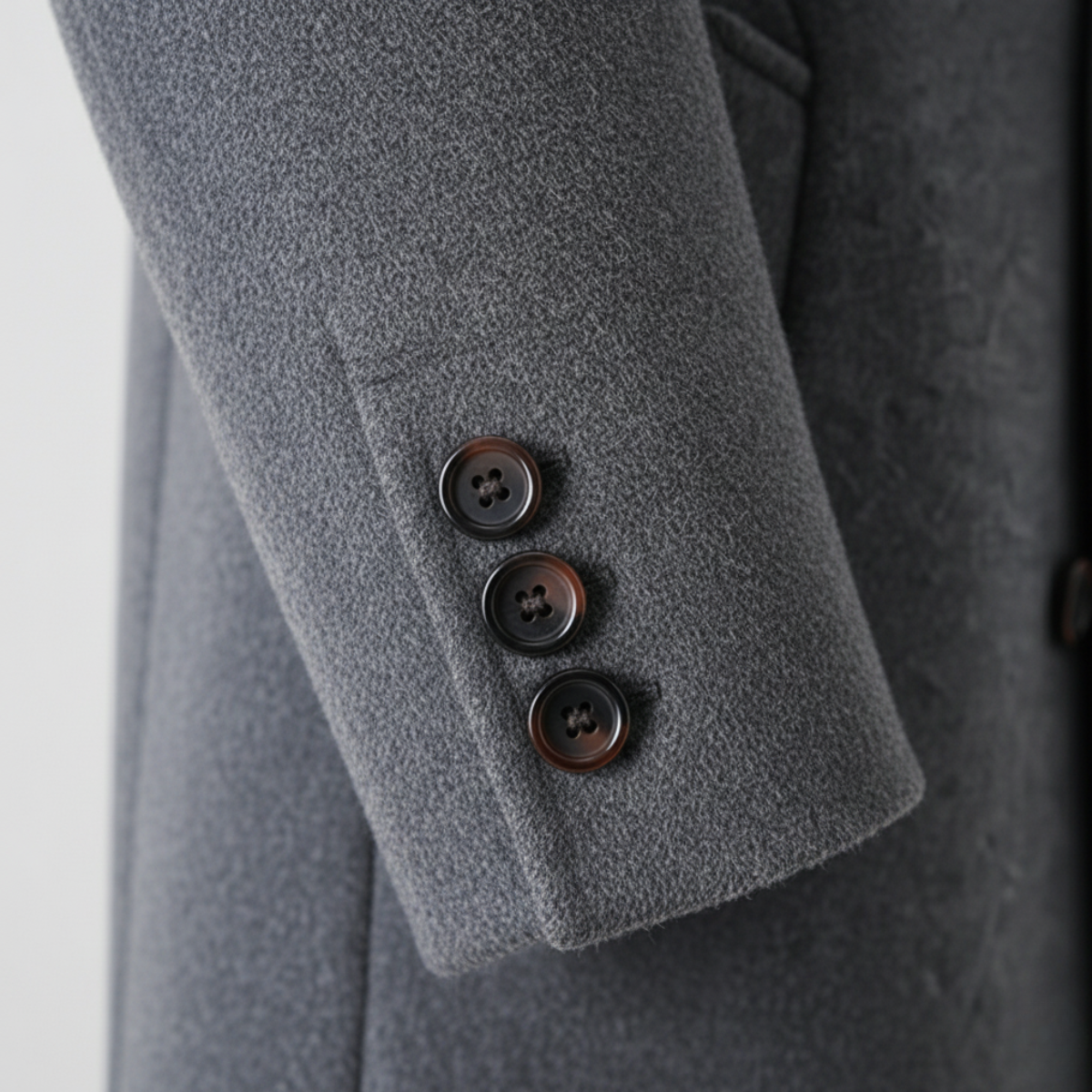 Voss | Men's Casual Wool Blazer Gray Long Tailored
