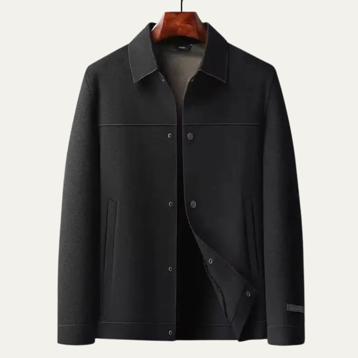 Nash | Men's Smart Casual Wool Overshirt Gray