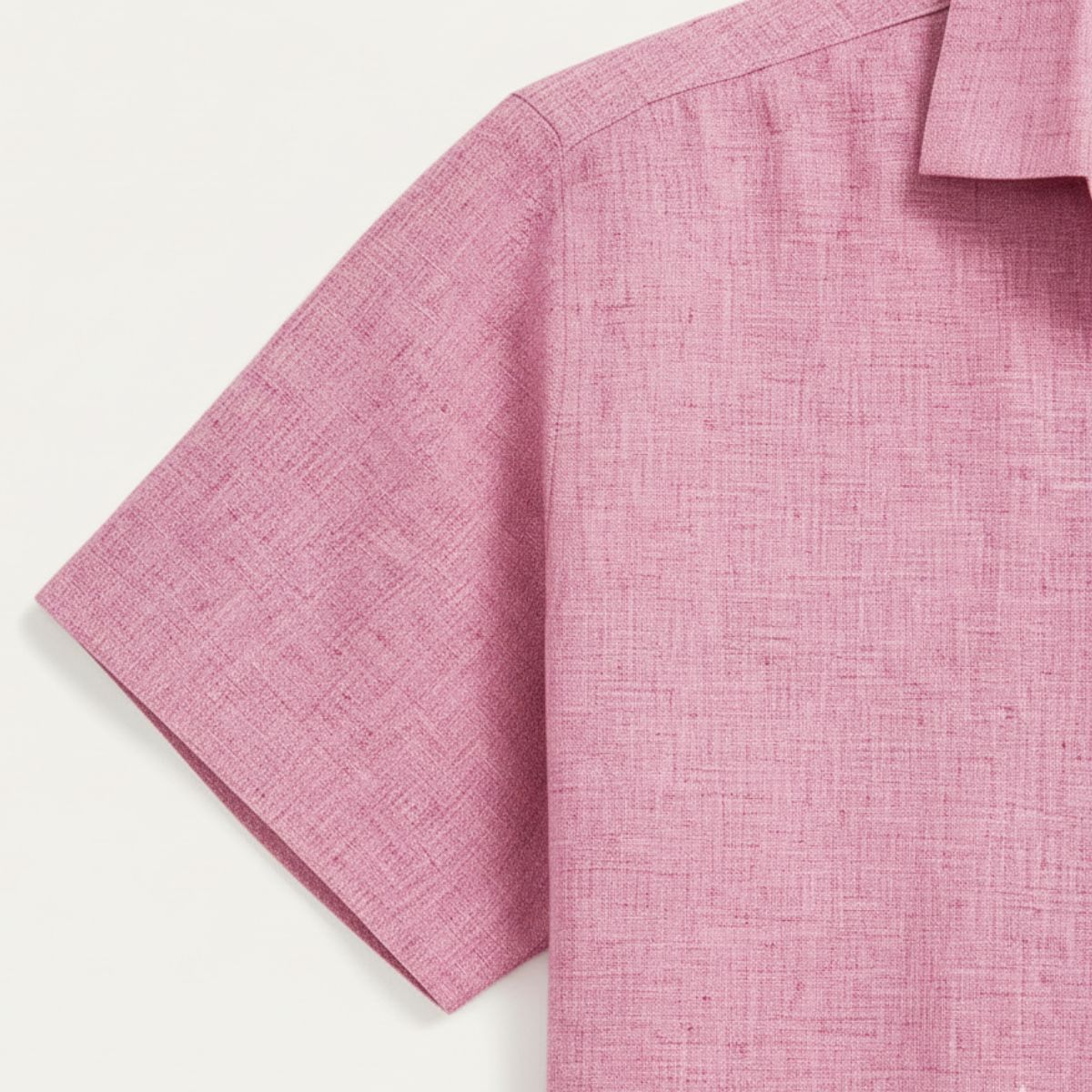 Axel | Men's Linen Shirt Gray Short Sleeve Button Up
