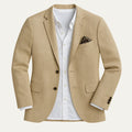 Dama Washington Callum men's linen cotton blazer beige - front view
