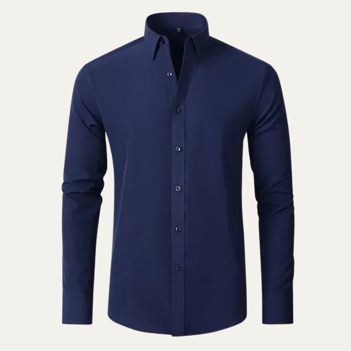 Ezra | Men's Slim Fit Button Up Dress Shirt Burgundy Long Sleeve