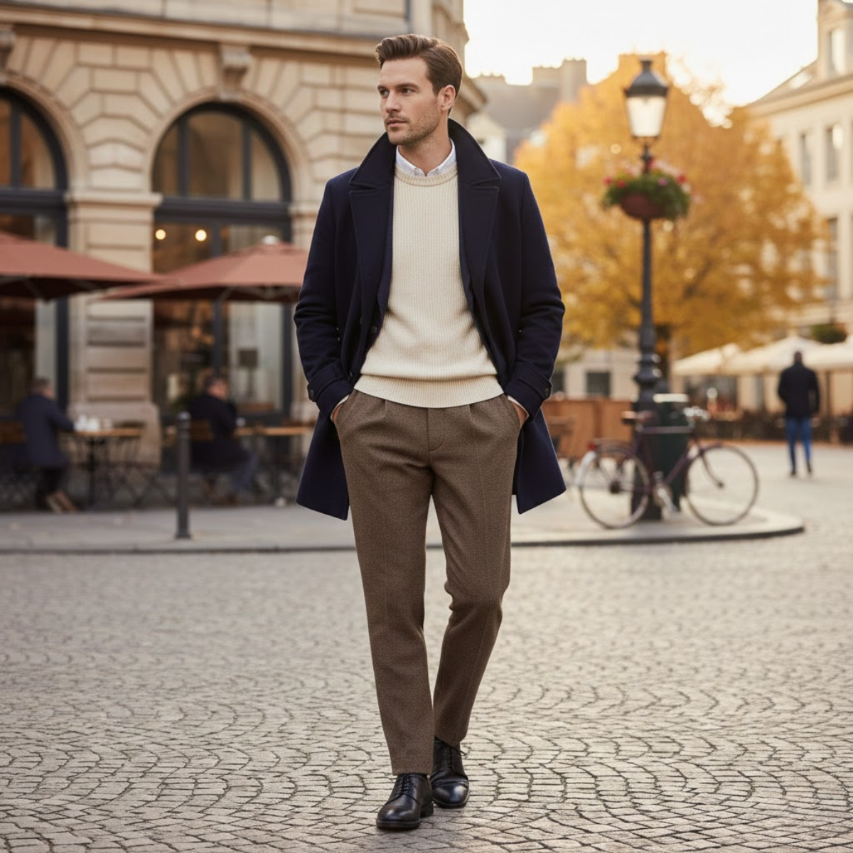 Axel | Men's Tailored Dress Pants Beige