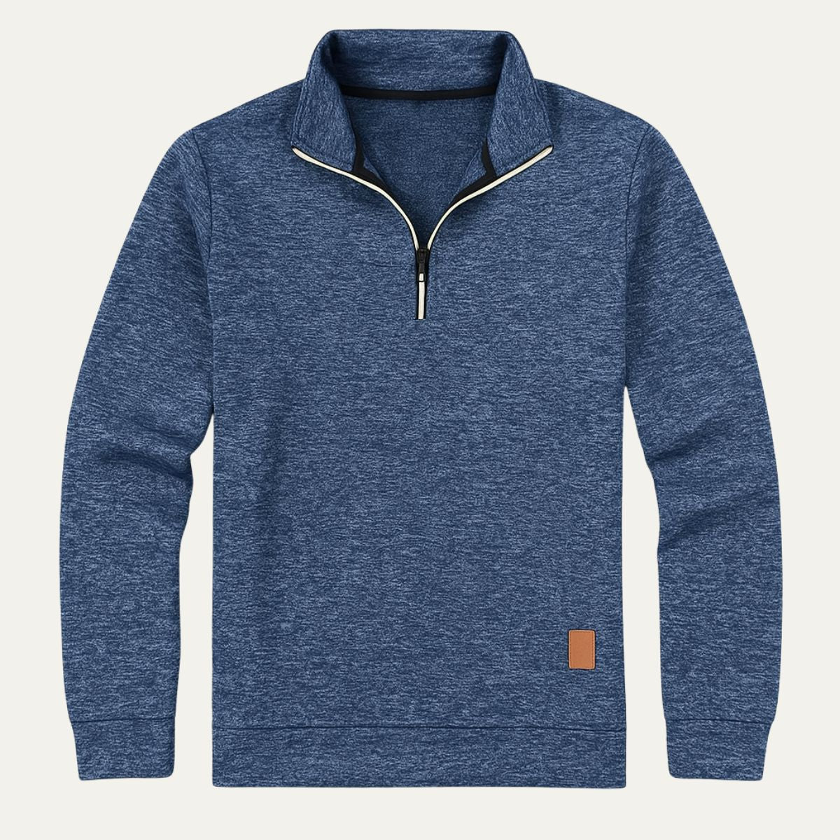 Bram | Men's Quarter Zip Sweater Gray Heather