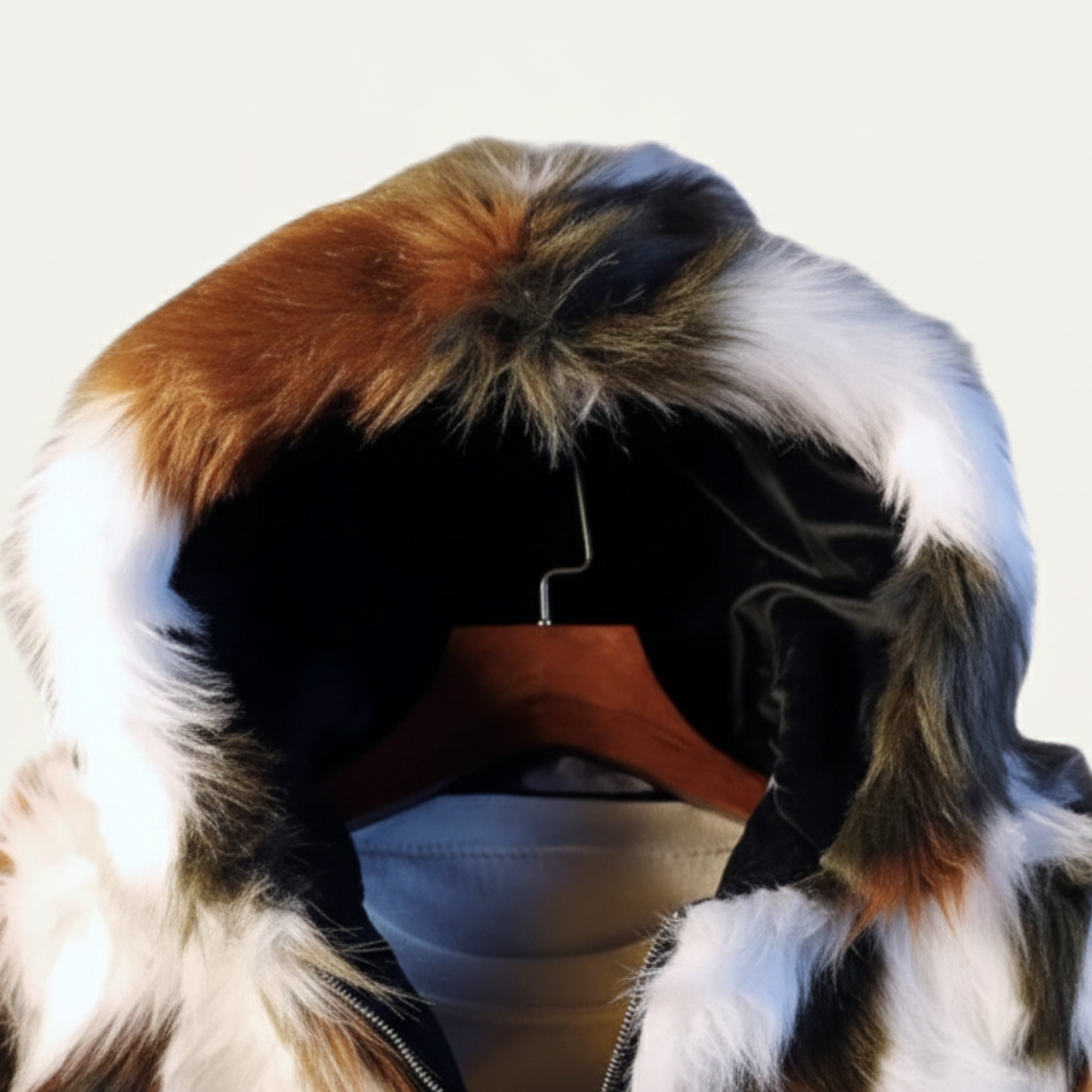 Axel | Men's Faux Fur Puffer Jacket Multicolor