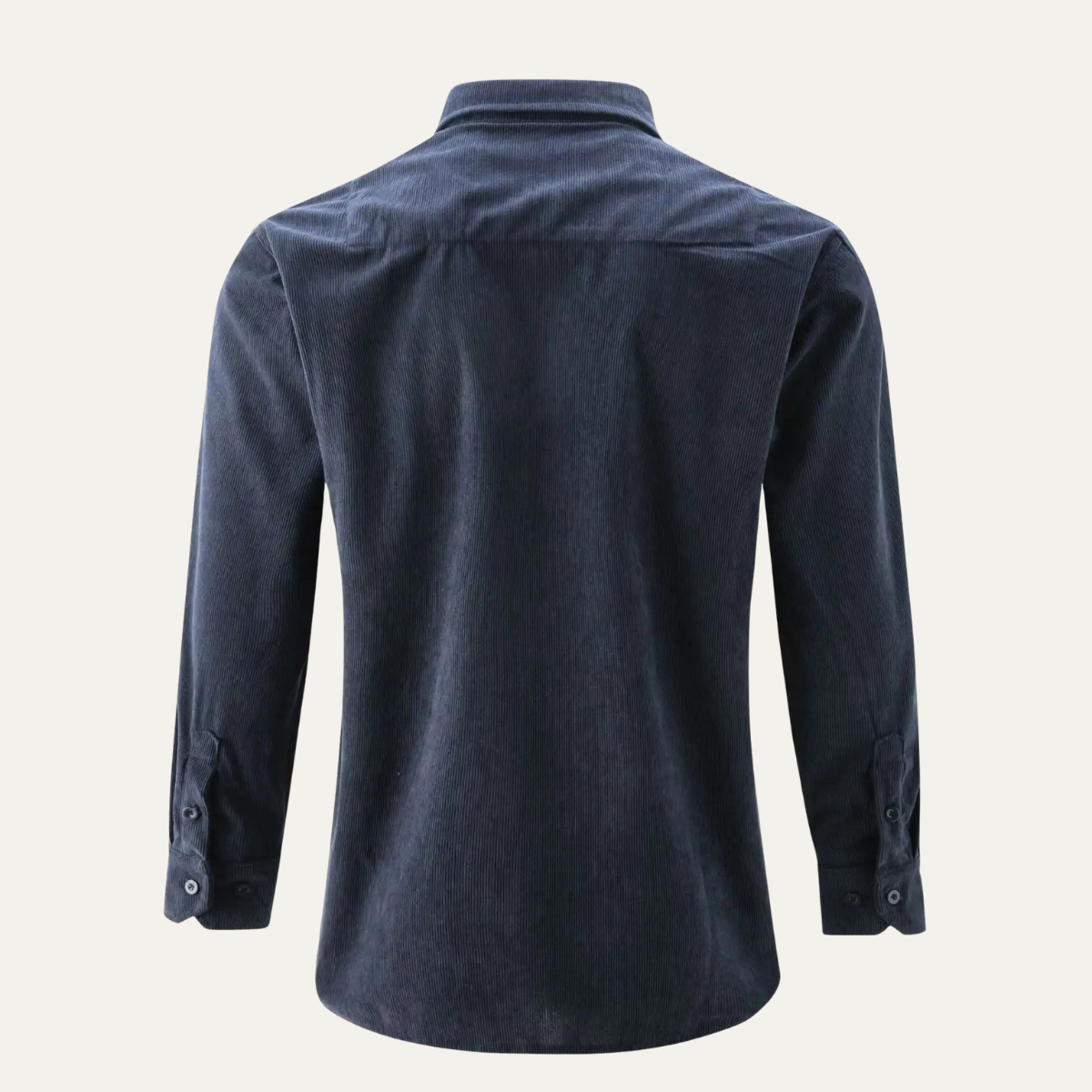 Ezra | Men's Denim Shirt Navy Long Sleeve Casual Button Up
