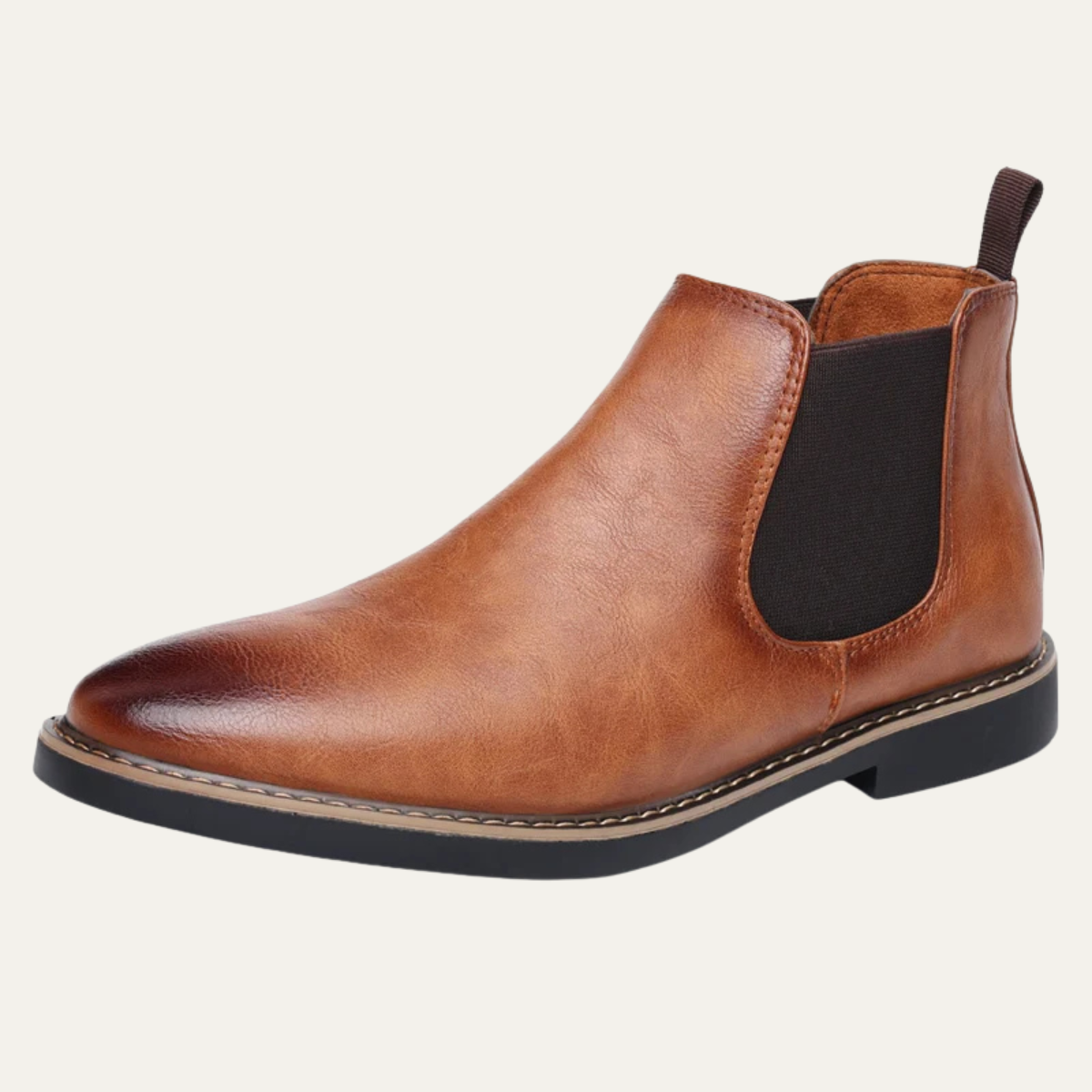 Bram | Men's Casual Leather Chelsea Boot Brown
