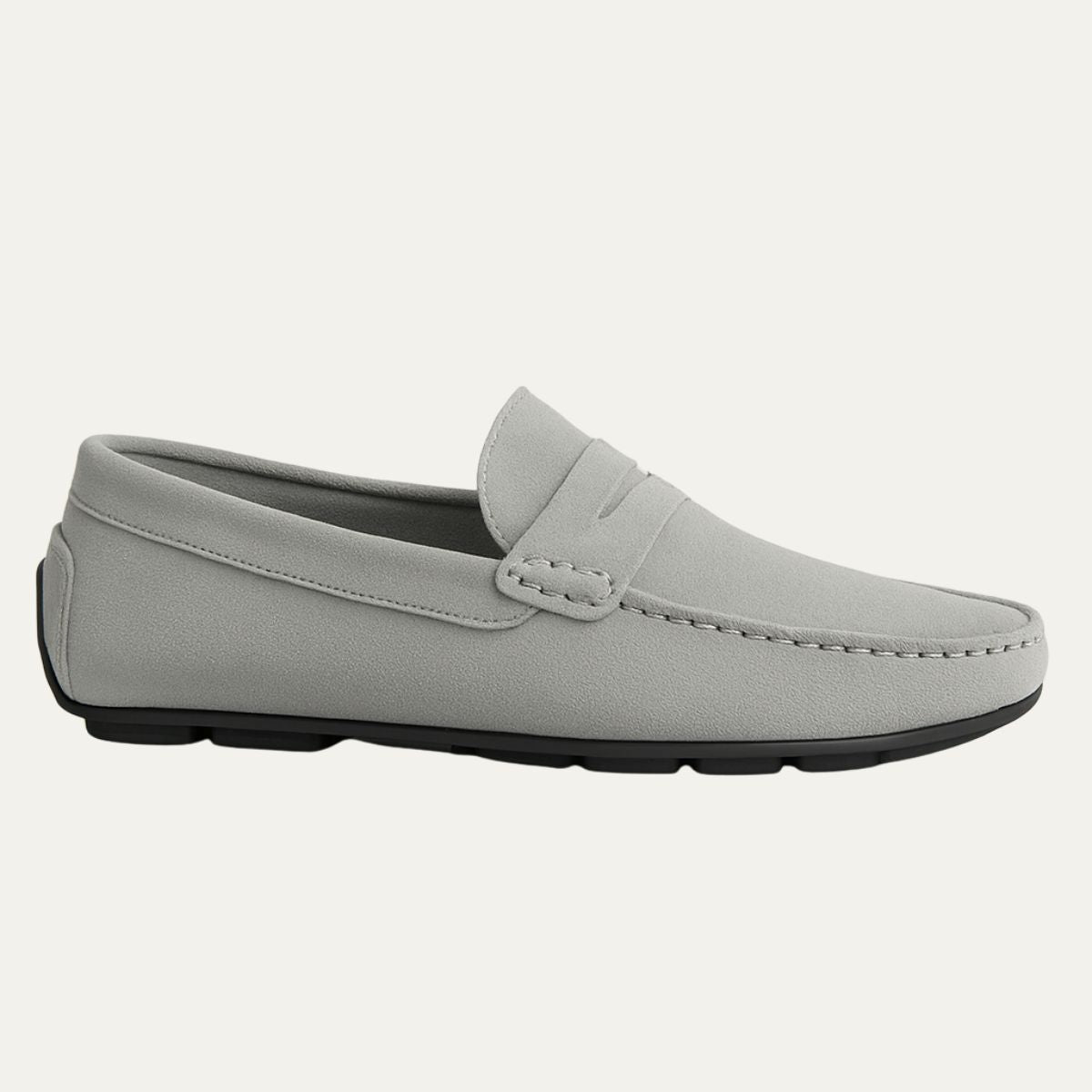 Dama Washington Corsica suede loafers grey - front view