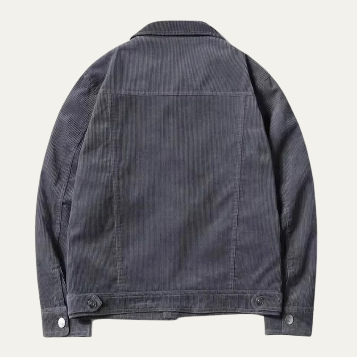 Dama Washington Ash men's vintage corduroy jacket charcoal button up - view 6
