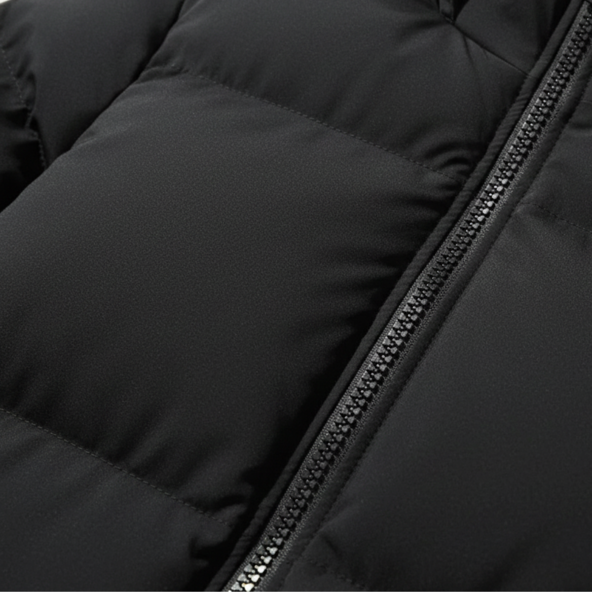 Bram | Men's Puffer Jacket Black Hooded Quilted