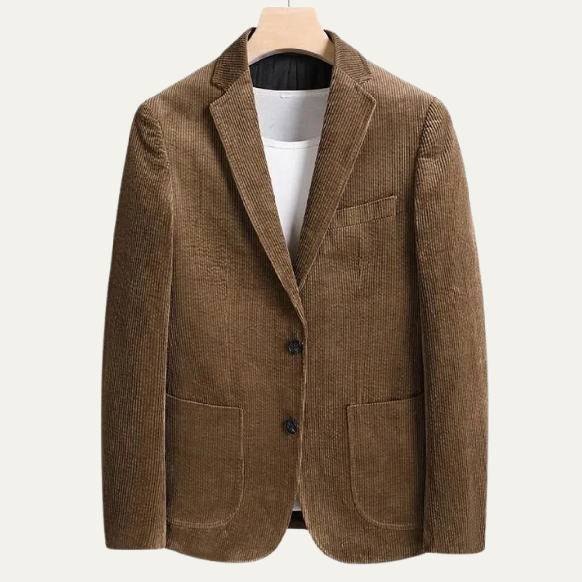 Beau | Men's Corduroy Blazer Brown Casual Button Up