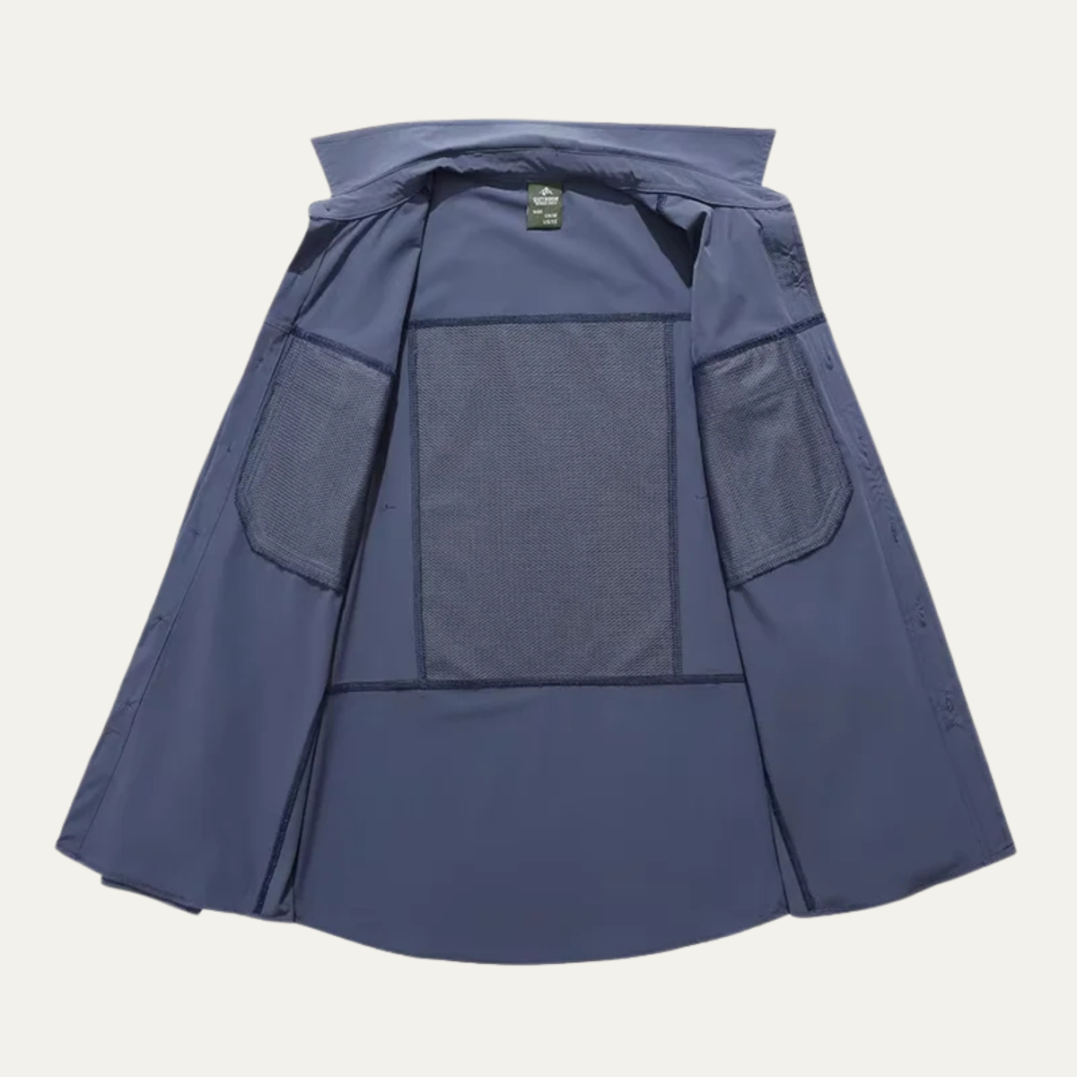 Beau | Men's Smart Casual Button Up Shirt Navy Long Sleeve