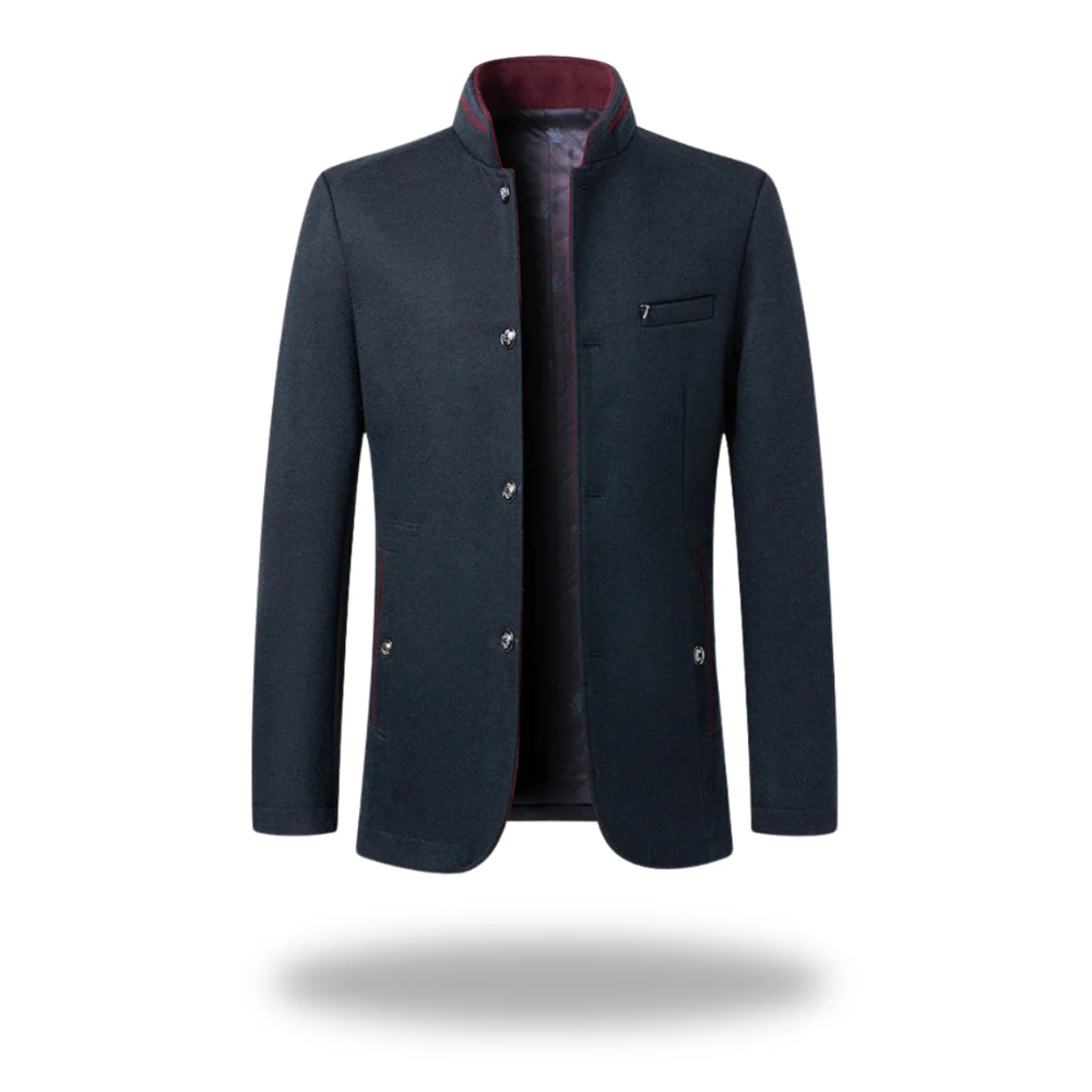 Arlo | Men's Casual Blazer Navy Wool Button Front