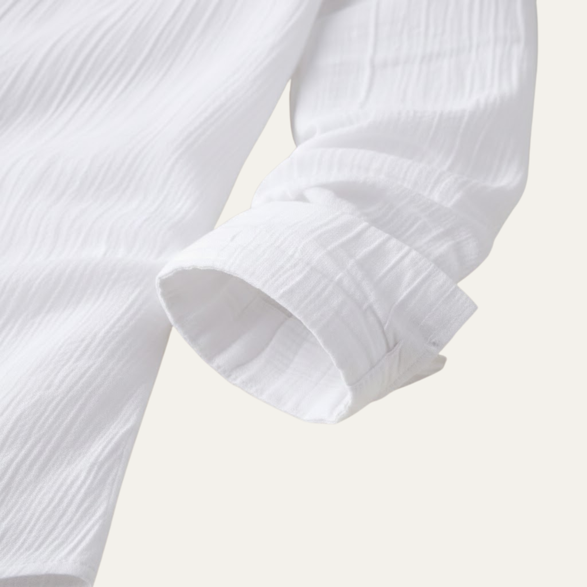 Axel | Men's Dress Shirt White Pinstripe Long Sleeve
