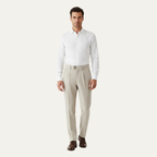 Dama Washington Orson men's tailored dress pants gray pleated straight leg - view 5