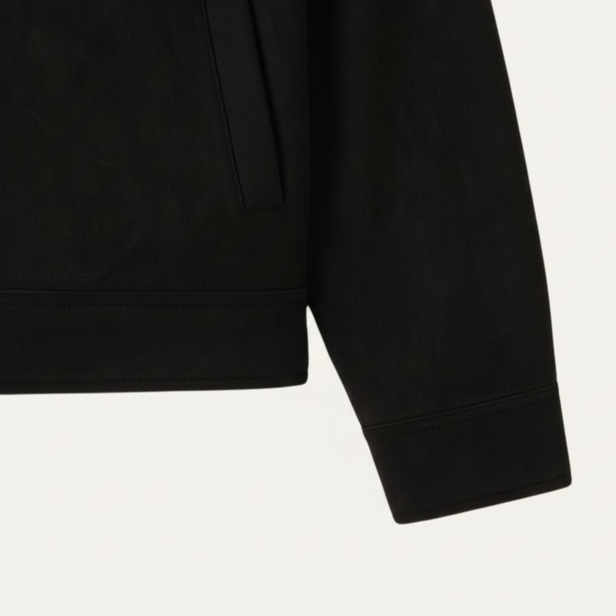 Axel | Men's Suede Leather Jacket Brown Collared Zip Up