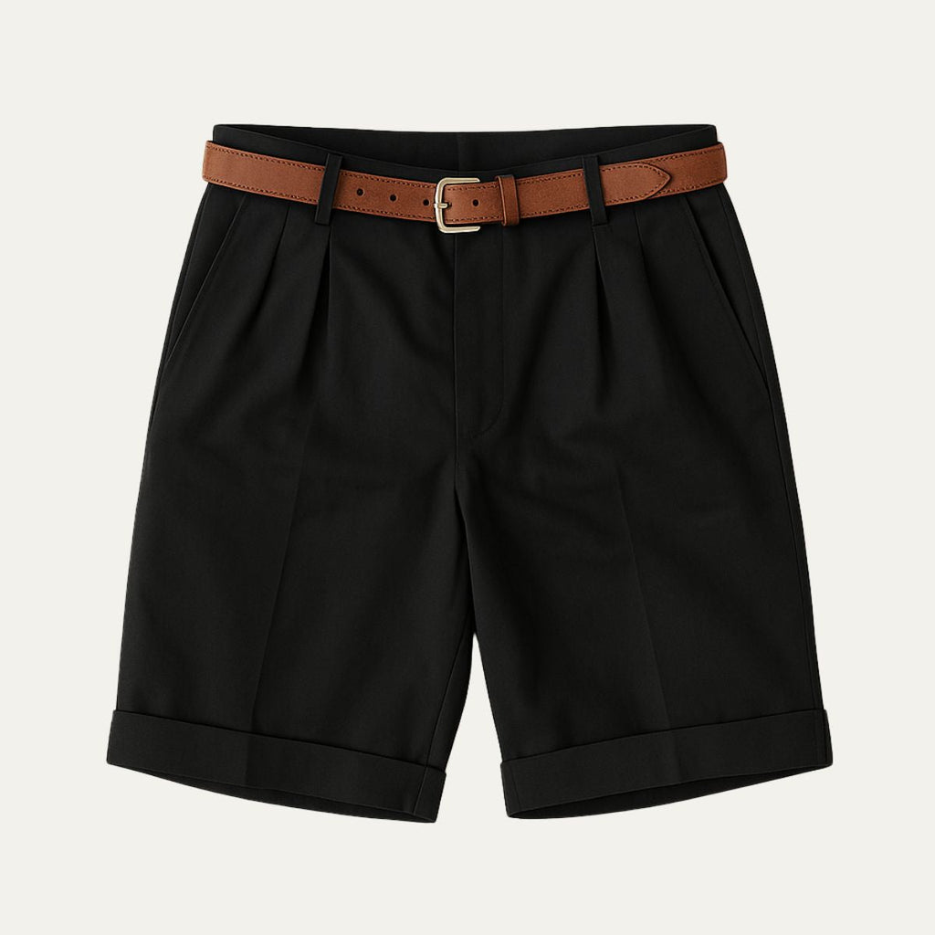 Dama Washington Rowan men's tailored pleated shorts navy - view 10