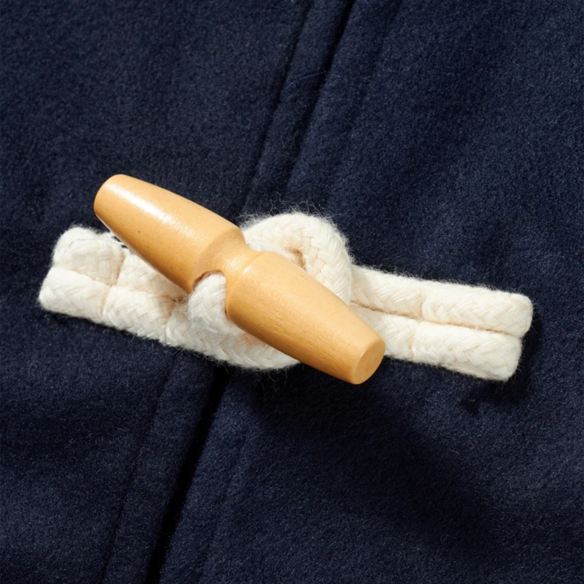 Reid | Men's Navy Pea Coat Toggle Button Wool Blend