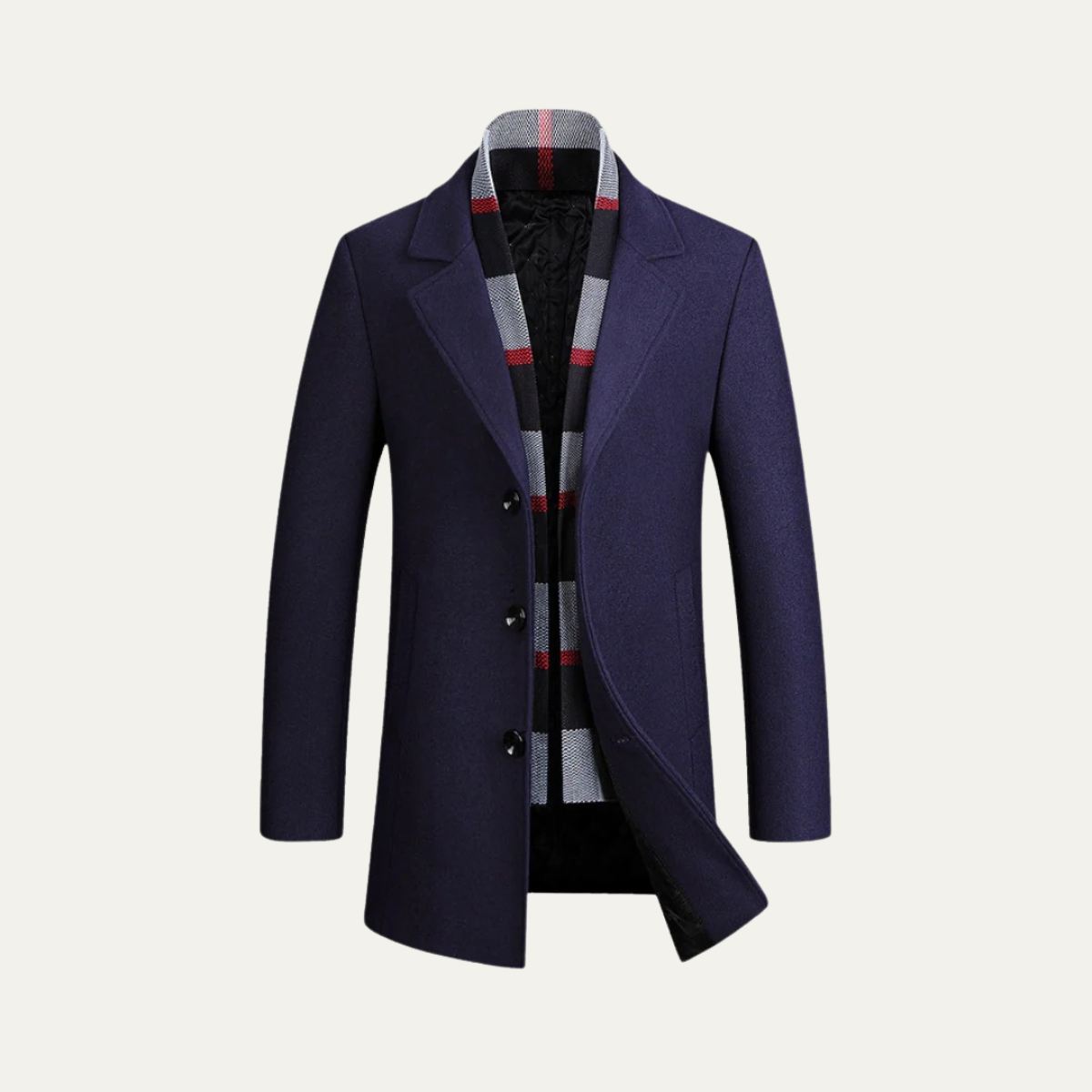 Nash | Men's Wool Blend Overcoat Black