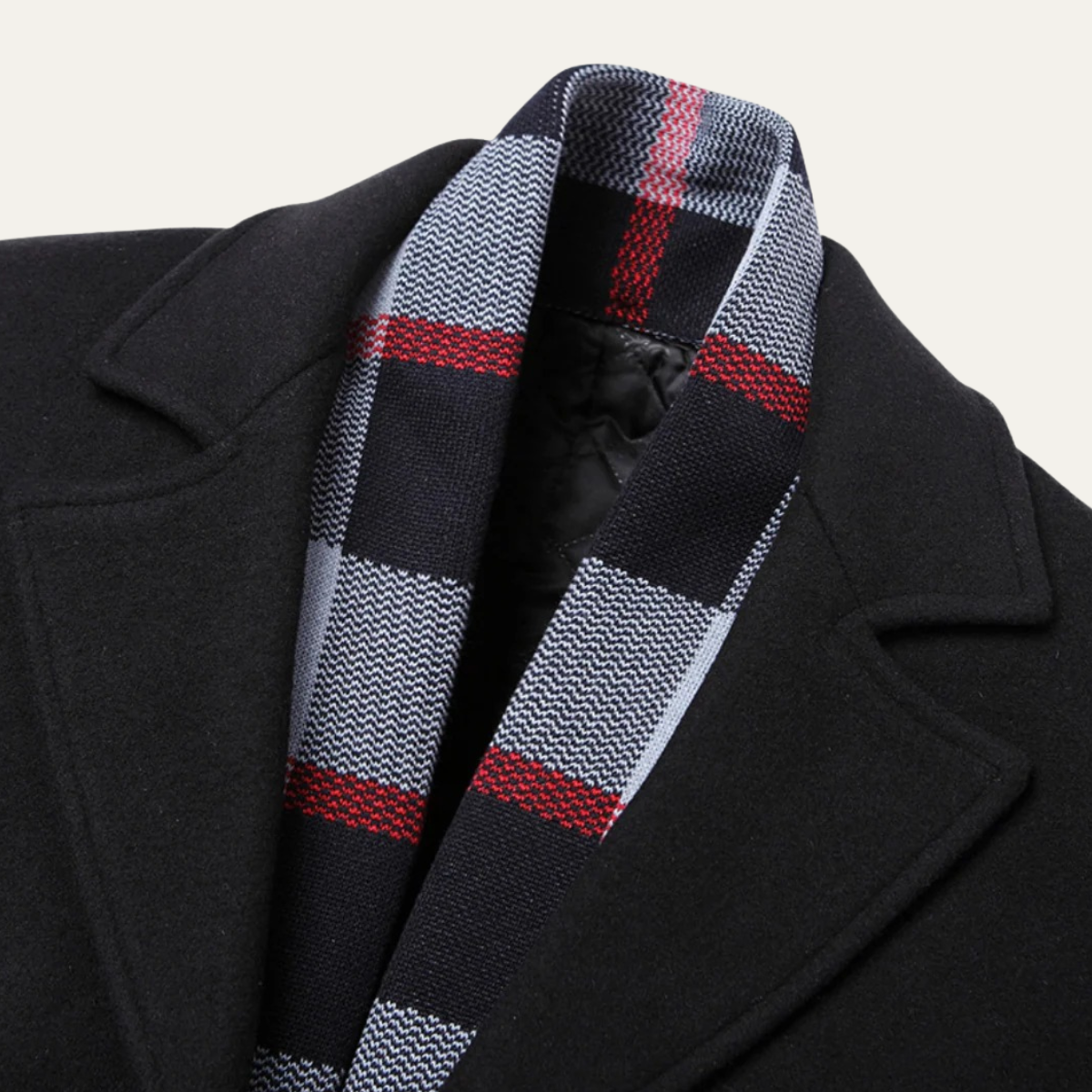 Nash | Men's Wool Blend Overcoat Black